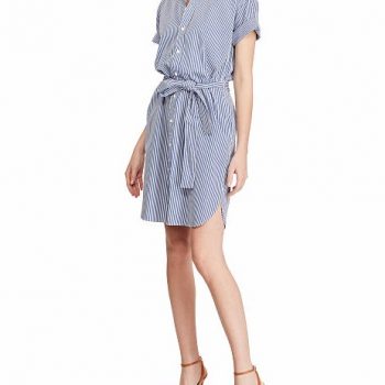 Striped Cotton Shirtdress USD165 + 30% OFF