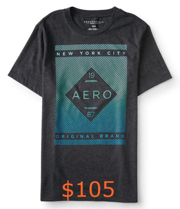 105-19 Aero 87 Linear Logo Graphic T