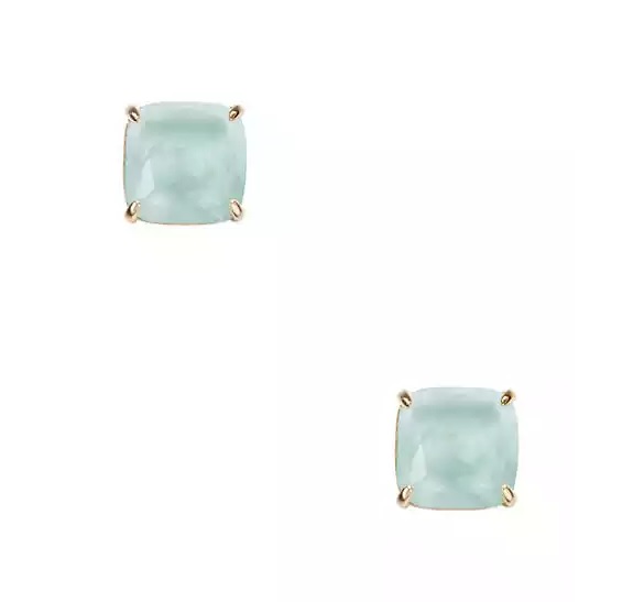 228semiprecious small square studs