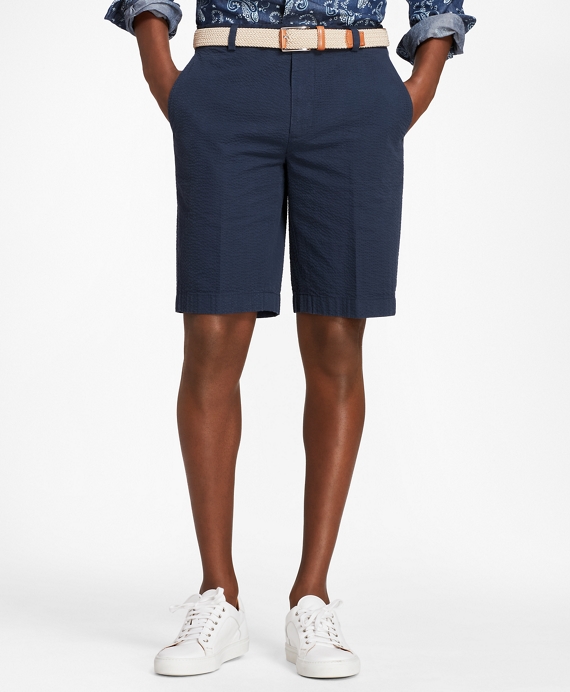 403Seersucker Bermuda Shorts - Brooks Brothers