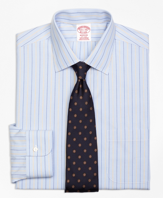 413-4-721Madison Classic-Fit Dress Shirt, Non-Iron Hairline Alternating Stripe - Brooks Brothers