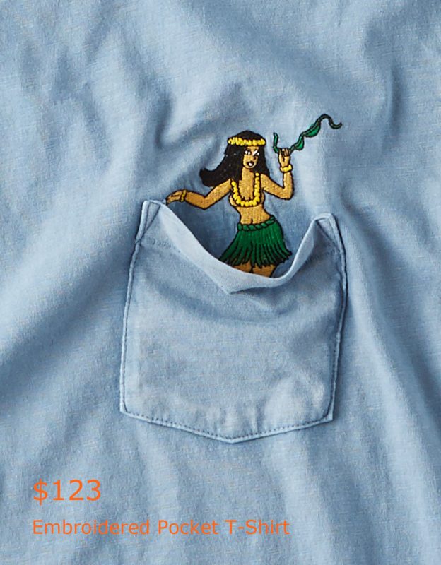 123AE Embroidered Pocket T-Shirt