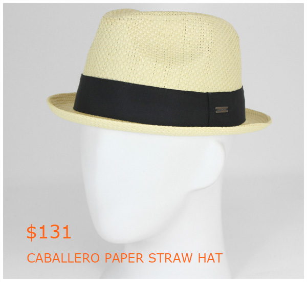 131-CABALLERO PAPER STRAW HAT NATURAL