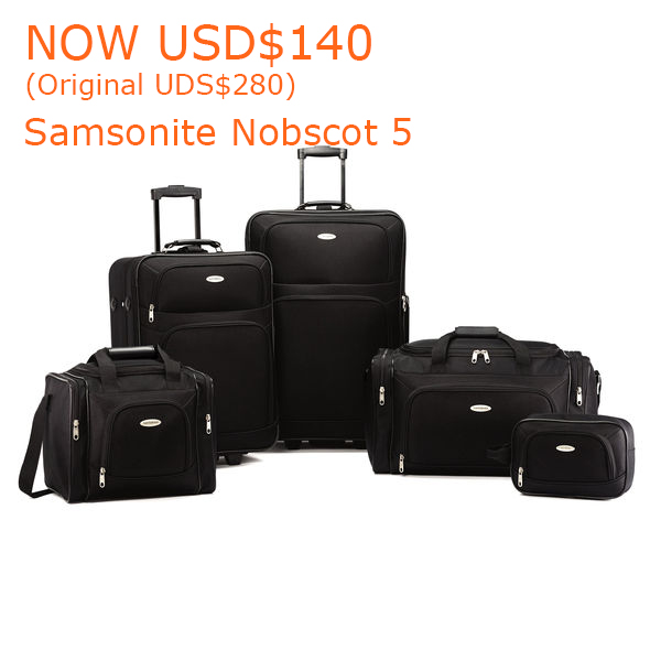 140-280Samsonite Nobscot 5 Piece Set