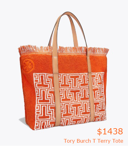 1438Tory Burch T Terry Tote