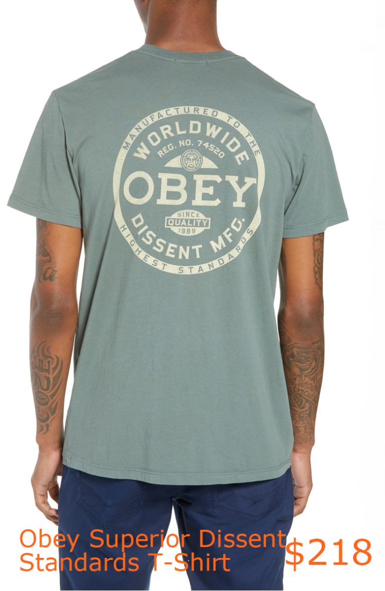 218Obey Superior Dissent Standards T-Shirt