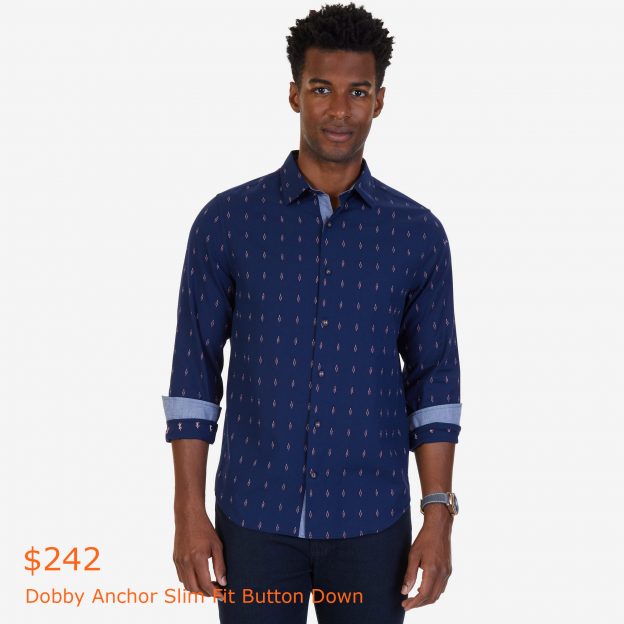 242Dobby Anchor Slim Fit Button Down