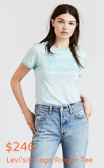 246Levi's® Logo Ringer Tee