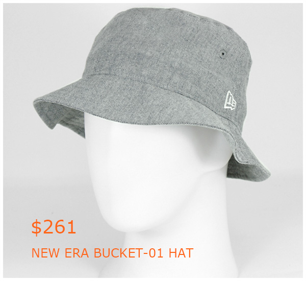 261-NEW ERA BUCKET-01 HAT OXFORD INDIGO-GRAY