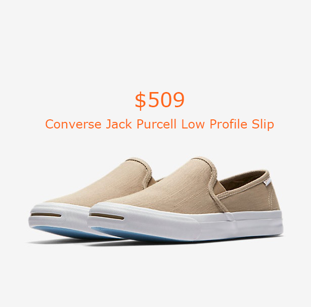 509Converse Jack Purcell Low Profile Slip