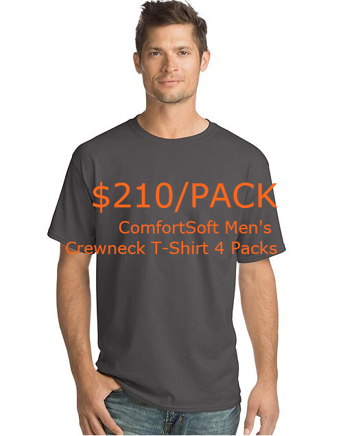 210-53Hanes ComfortSoft Men's Crewneck T-Shirt