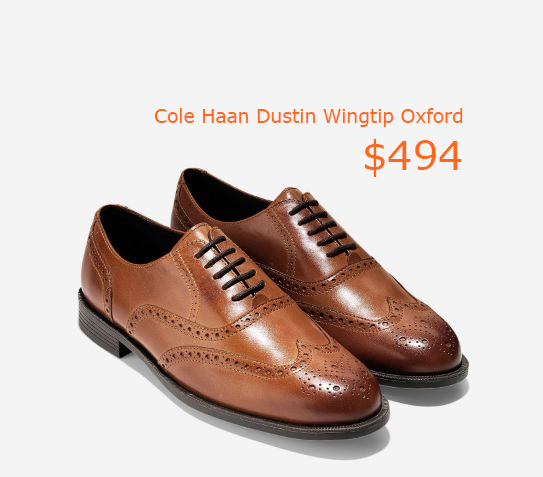 494Cole Haan Dustin Wingtip Oxford