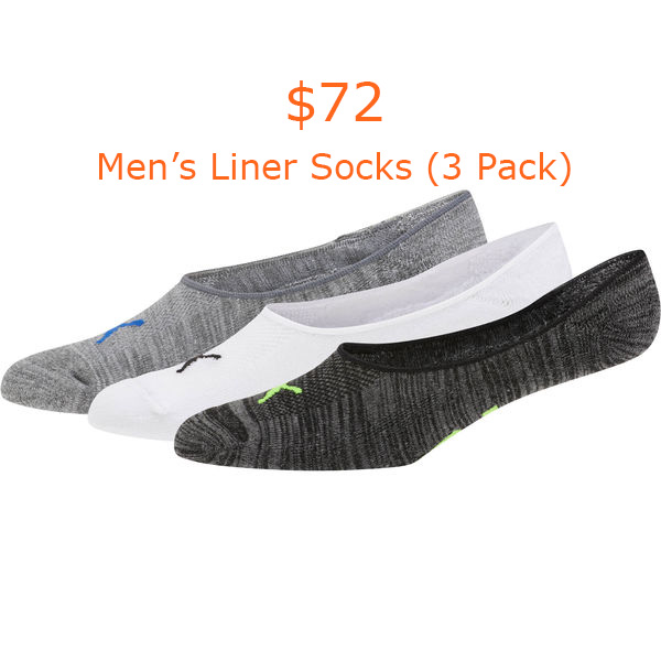 72Men’s Liner Socks (3 Pack)