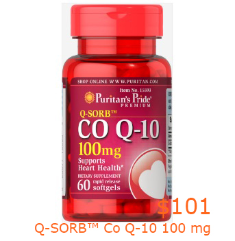 101Q-SORB™ Co Q-10 100 mg 60 Softgels