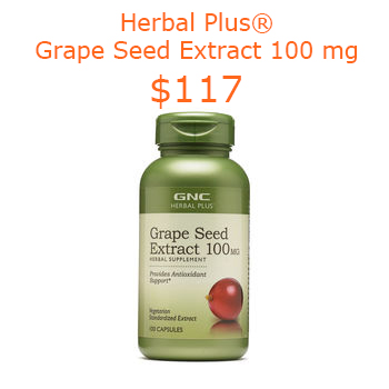 117GNC Herbal Plus® Grape Seed Extract 100 mg