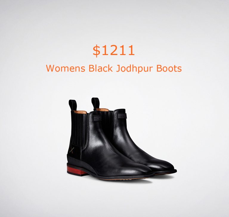 1211Womens Black Jodhpur Boots