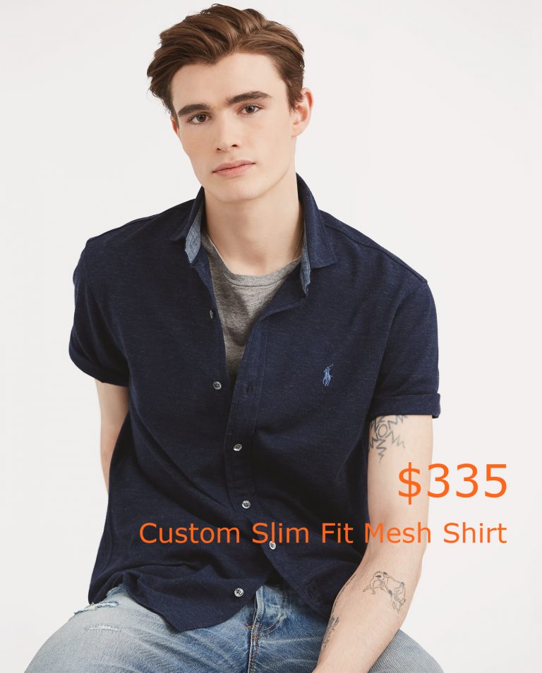 335Custom Slim Fit Mesh Shirt