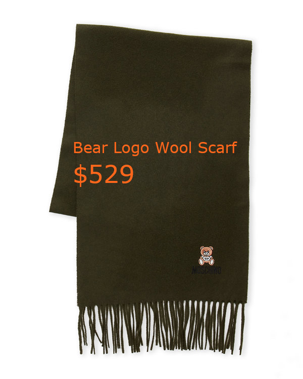 529Bear Logo Wool Scarf