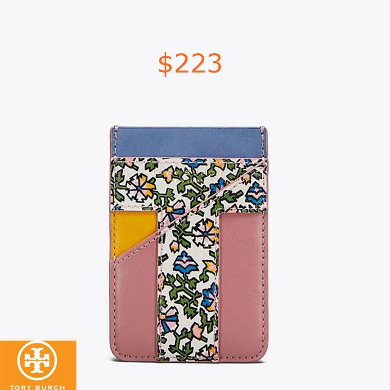 223Tory Burch Color-block Phone Card Pocket