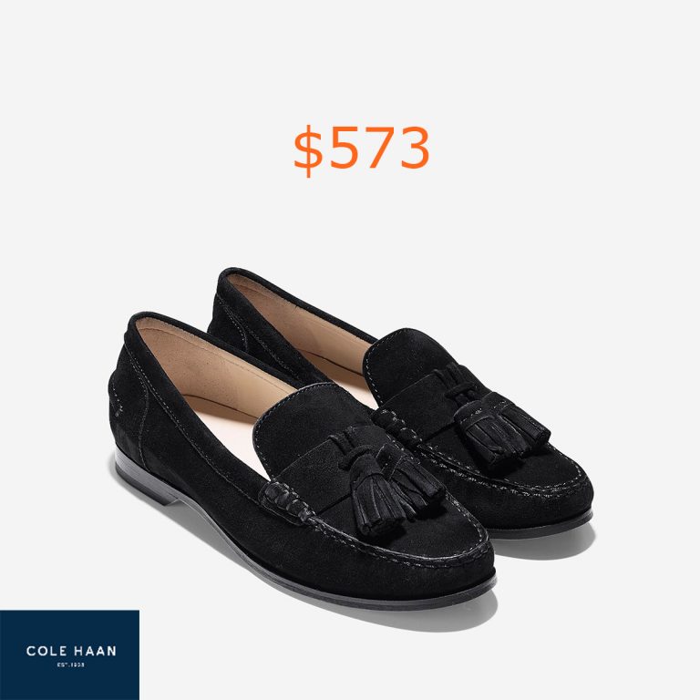 573Women's Emmons Tassel Loafers in Black Suede