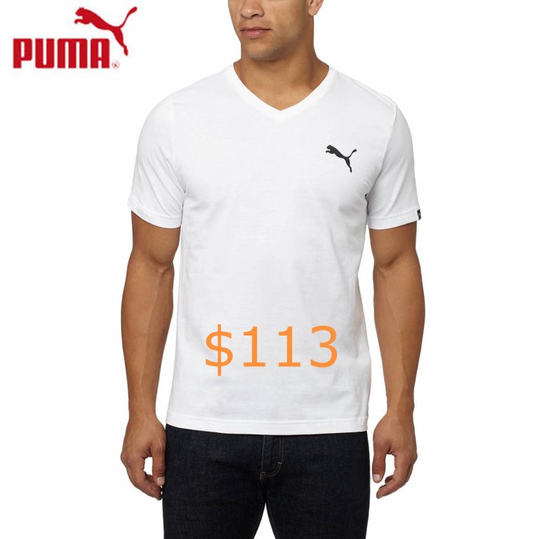 113PUMA Iconic V-Neck T-Shirt