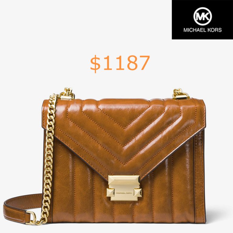 1187Whitney Large Quilted Leather Convertible Shoulder Bag