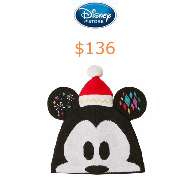 136Mickey Mouse Light-Up Knit Holiday Ear Hat for Kids