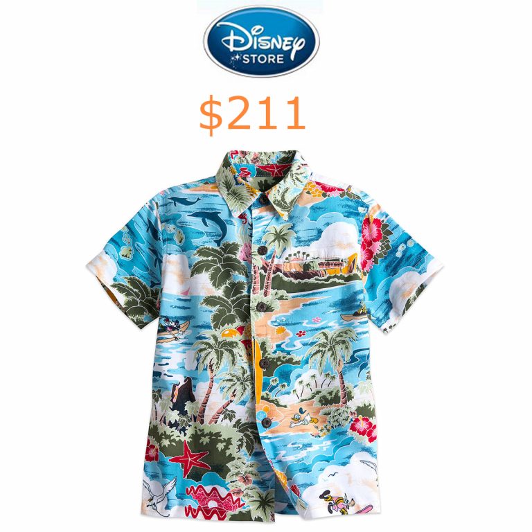 211Mickey Mouse and Friends Hawaiian Shirt for Boys