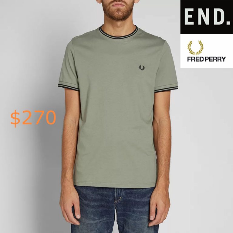 270Fred Perry Twin Tipped Tee