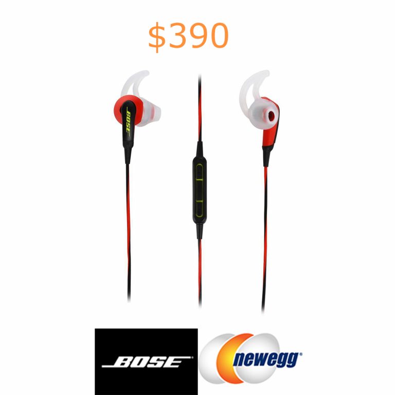 390Bose SoundSport In-Ear Headphones - Power Red - iOS Devices