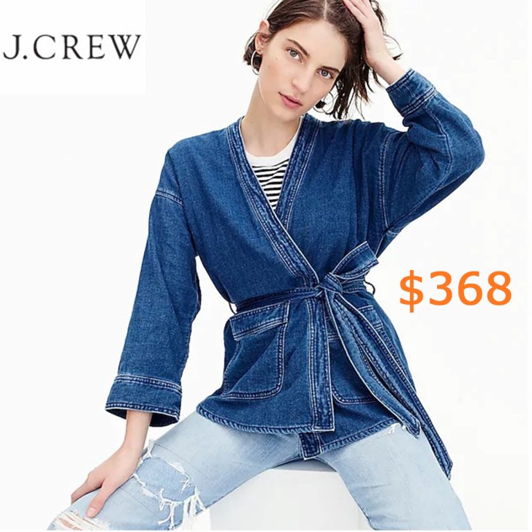 368Women's Drapey Indigo Wrap Jacket