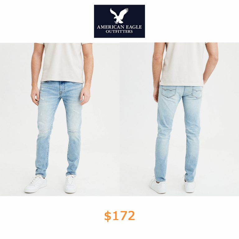 172AE Flex Super Skinny Jean, Light Destroy Wash