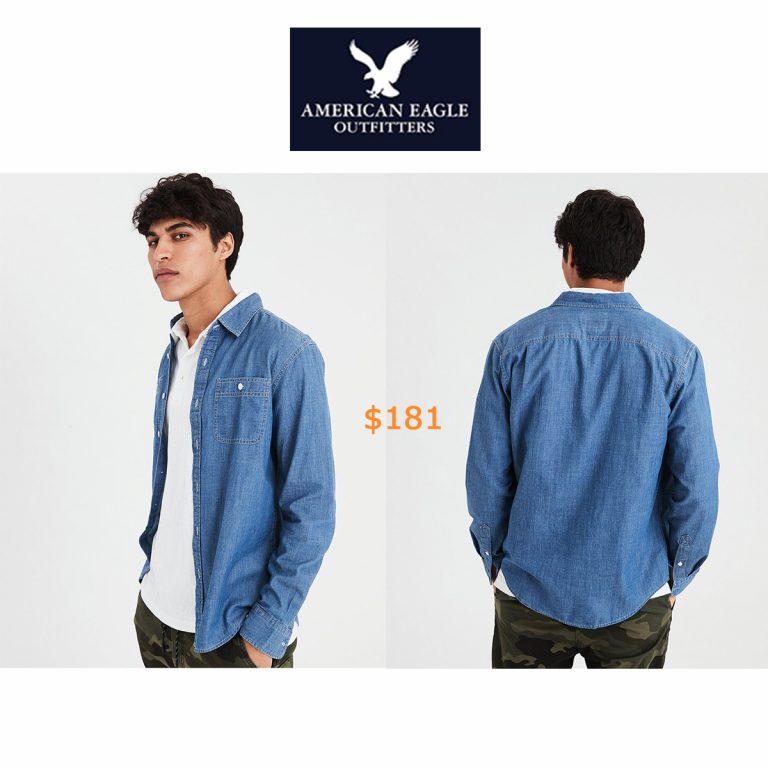 181AE Chambray Denim Button Down Shirt