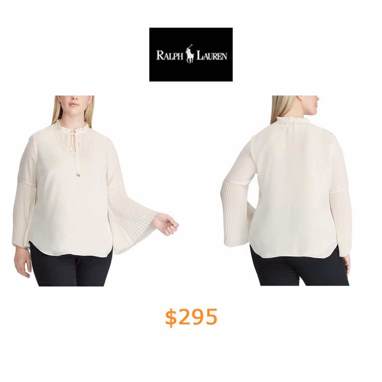 295Georgette Bell-Sleeve Top