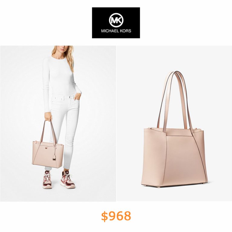 968Maddie Medium Crossgrain Leather Tote