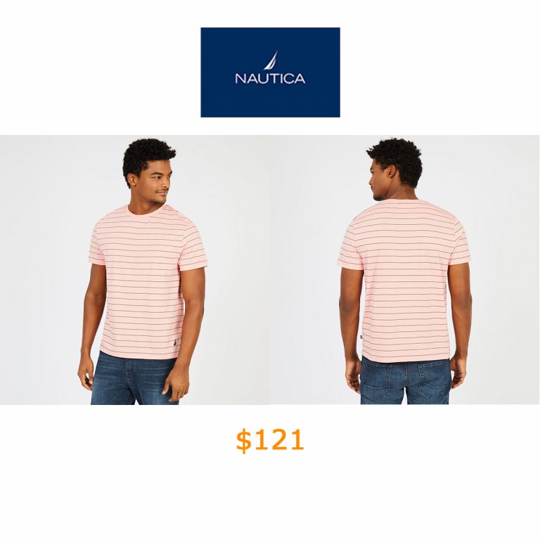 121Short Sleeve Striped Crewneck T-Shirt