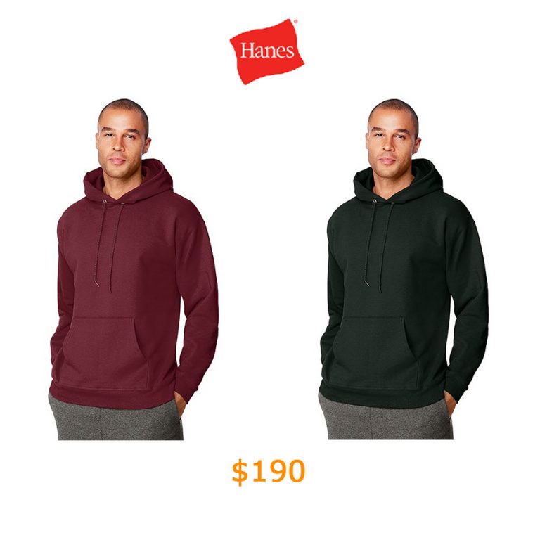 190Hanes Ultimate Cotton Pullover Hoodie Sweatshirt